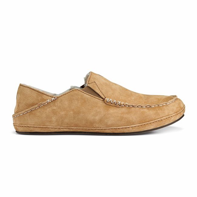 Olukai Men's Moloa Slipper - Tobacco US507-948